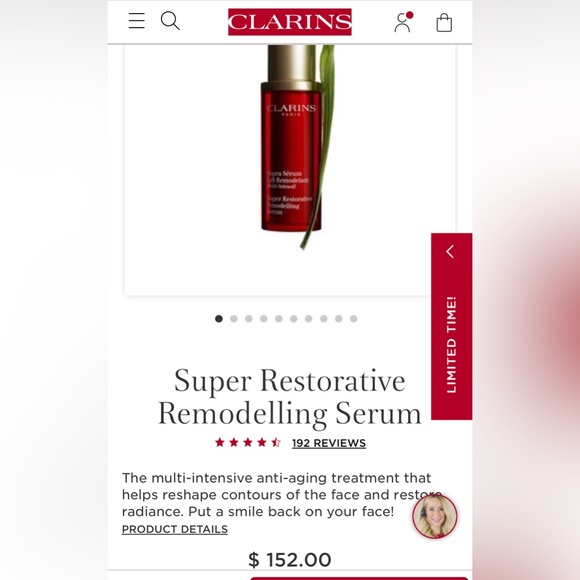 Clarins Super Restorative Remodelling Serum 10ml - Picture 3 of 3
